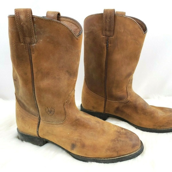 Ariat Other - Ariat Tan Western Cowboy Work Boot Size 11